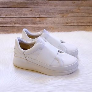 UGG Libu White Leather Sneakers